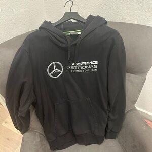 Puma black Mercedes AMG Petronas F1 hoodie XL